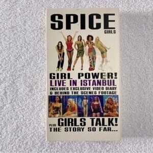 Vintage Girl Power Spice Girls Live In Istanbul VHS Tape